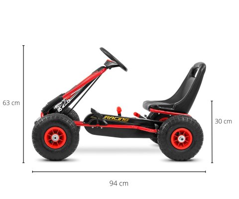 MILLY MALLY 3171 Gokart na pedały Thor Red