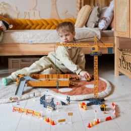 WOOPIE Samochód Ciężarowy 6w1 Zestaw Budowy Dźwig Resoraki Akcesoria