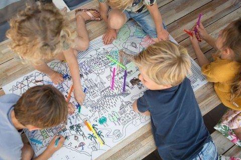 BS Toys, Kolorowanka materiałowa podłogowa XL (60 x 100 cm)