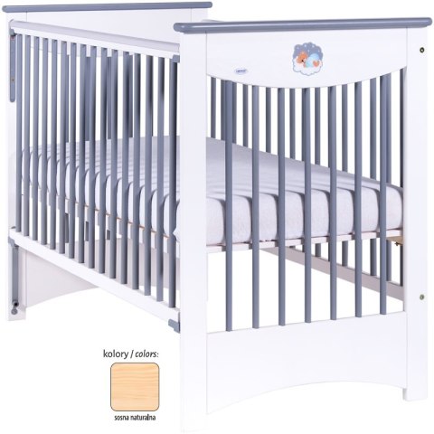 DREWEX Łóżeczko LAURA biała z szufladą 120x60 cm