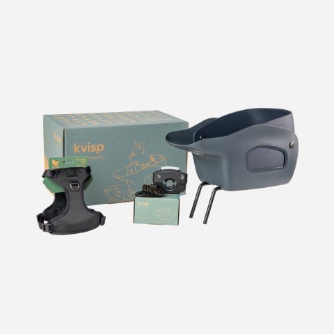 Koszyk rowerowy dla psa KVISP gray S