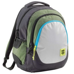 Plecak szkolny trzykomorowy Berlin Miquelrius - Rider Green 30L