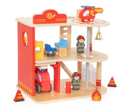 VIGA 44801 Drewniana remiza strażacka z akcesoriami