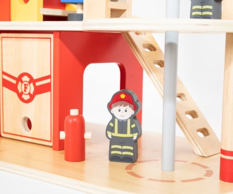 VIGA 44801 Drewniana remiza strażacka z akcesoriami