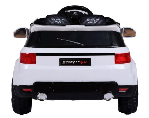 Autko Start Run na akumulator, Biały SUV + Pilot