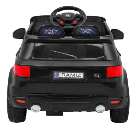 Autko Start Run na akumulator Czarny + Pilot + Bezpieczny SUV