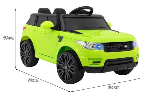 Autko Start Run na akumulator, Zielony SUV + Pilot