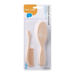 B.O.569/05 Szczoteczka i grzebień do włosów dla dzieci i niemowląt super miękkie włosie różowa TAKE CARE