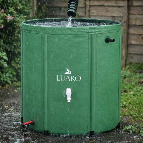 Pojemnik LUARO zbiornik na deszczówkę z kranem beczka na wodę deszczową składana 200 litrów