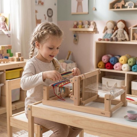 VIGA Krosno Tkackie Warsztat Tkacki Drewniany Certyfikat FSC