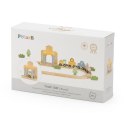 Viga PolarB Drewniany Zestaw Kolejowy 30 el.