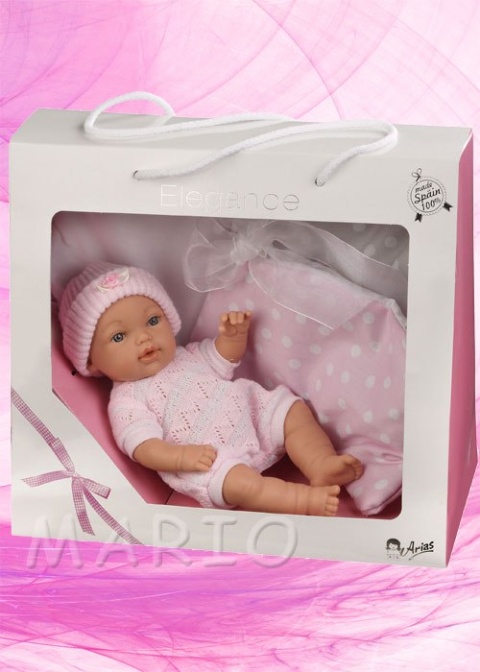 HISZPAŃSKA LALKA W BECIKU 33cm Munecas ARIAS 50047