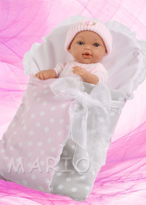 HISZPAŃSKA LALKA W BECIKU 33cm Munecas ARIAS 50047