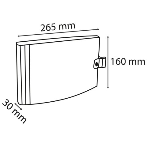Segregator 2 ringi 160x265mm Pastelowy