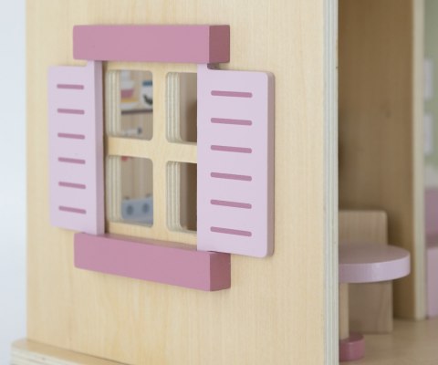 VIGA 44256 PolarB Dwupoziomowy domek dla lalek z mebelkami