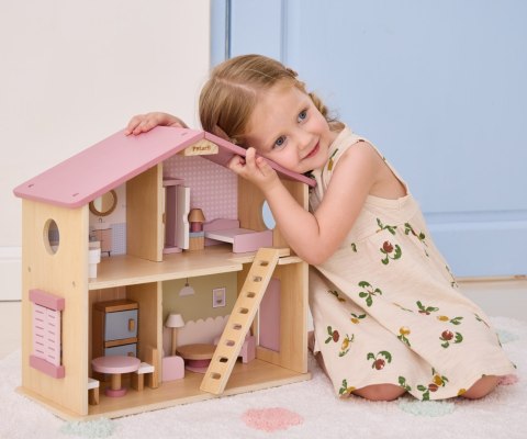VIGA 44256 PolarB Dwupoziomowy domek dla lalek z mebelkami