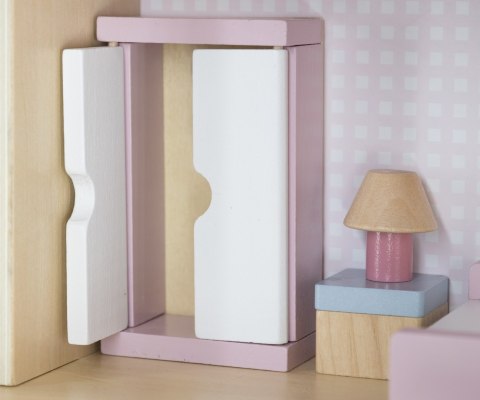 VIGA 44256 PolarB Dwupoziomowy domek dla lalek z mebelkami