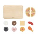 VIGA Drewniana Kuchnia Piekarnik Zestaw do Pieczenia Słodko-Pikantnych Potraw 12akc.