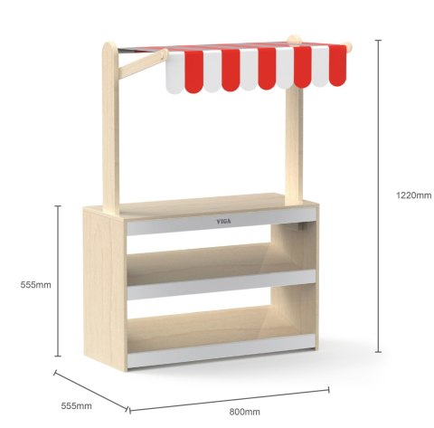 VIGA Drewniany Stragan Sklepik dla Dzieci