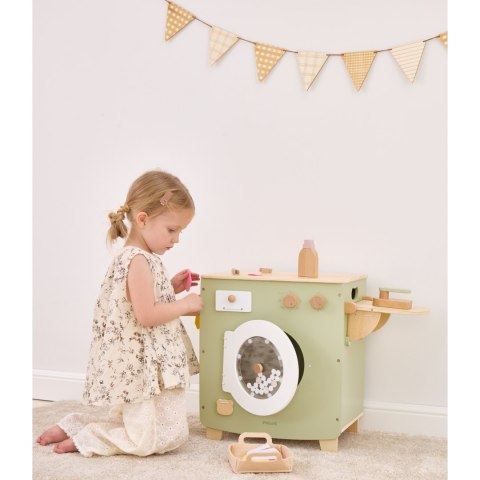 VIGA PolarB Drewniana Pralka Zabawka z Akcesoriami do Prania 3+