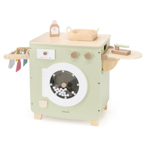 VIGA PolarB Drewniana Pralka Zabawka z Akcesoriami do Prania 3+