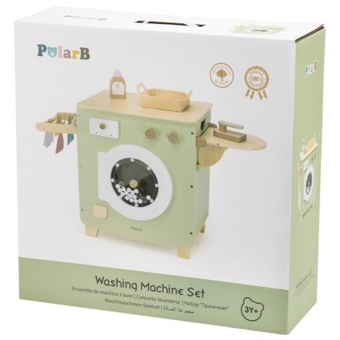 VIGA PolarB Drewniana Pralka Zabawka z Akcesoriami do Prania 3+