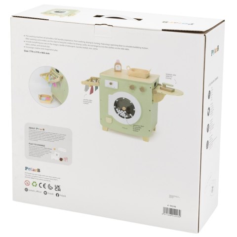 VIGA PolarB Drewniana Pralka Zabawka z Akcesoriami do Prania 3+