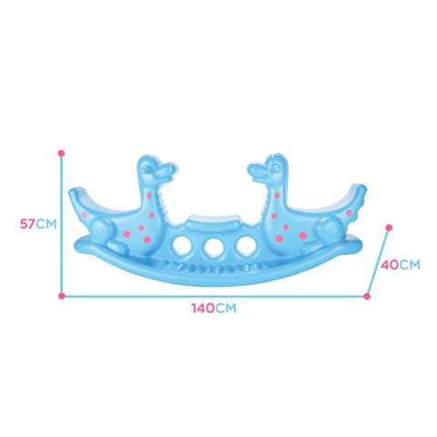 WOOPIE Bujak Dino Huśtawka Równoważna Jasno Niebieski