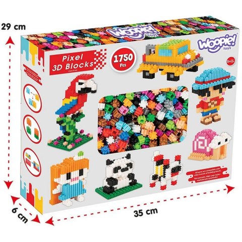 WOOPIE Klocki Konstrukcyjne 3D PIXEL 1750 el.