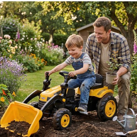 WOOPIE Traktor Na Pedały Farmer MaxTrac Classic Łyżka Spychacz
