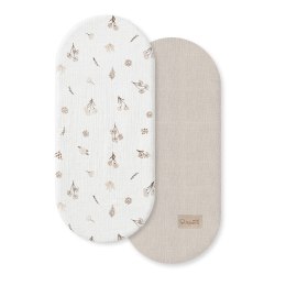 ALBERO MIO Prześcieradło do gondoli 2-pak 80x35 Wild Flowers CM2