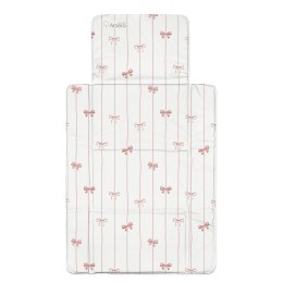 ALBERO MIO Przewijak podróżny 77x44 Pudrowe Kokardki CP9