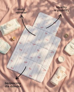 ALBERO MIO Przewijak podróżny 77x44 Pudrowe Kokardki CP9