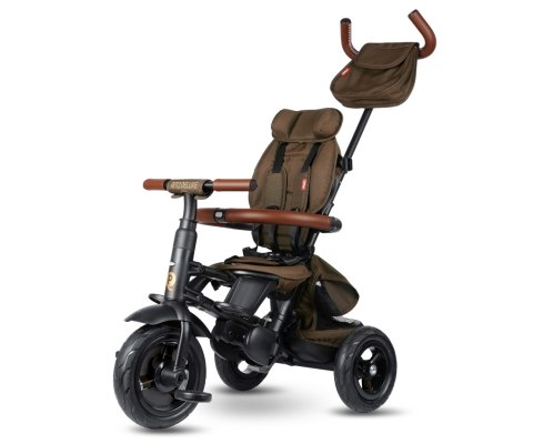 MILLY MALLY 6299 Qplay Rowerek Trójkołowy Rito Deluxe Rubber Brown
