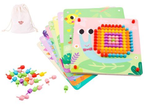 TOOKY TOY Układanka z Pinezkami Kołki Wpinaczka