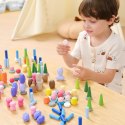 VIGA Klocki Drewniane Edukacyjne Układanka Montesori Sorter 141el.