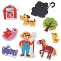 VIGA Magnetyczni Przyjaciele z Farmy 20 szt. Magnesów - Kreatywna Zabawa z Wiejskimi Zwierzątkami