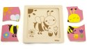 Viga Drewniane Puzzle Pszczoła Układanka Montessori Edukacyjna 18m+ Owad