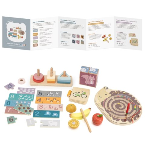 VIGA Zestaw Zabawek Edukacyjnych Pudełko Box od 24 miesiąca do 36 miesiąca