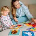 WOOPIE GREEN Układanka Drewniana Klocki Zwierzątka Montessori FSC 34el.