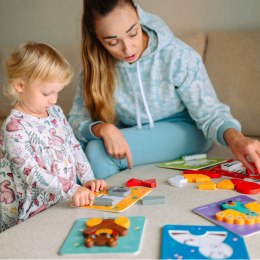 WOOPIE GREEN Układanka Drewniana Klocki Zwierzątka Montessori FSC 34el.