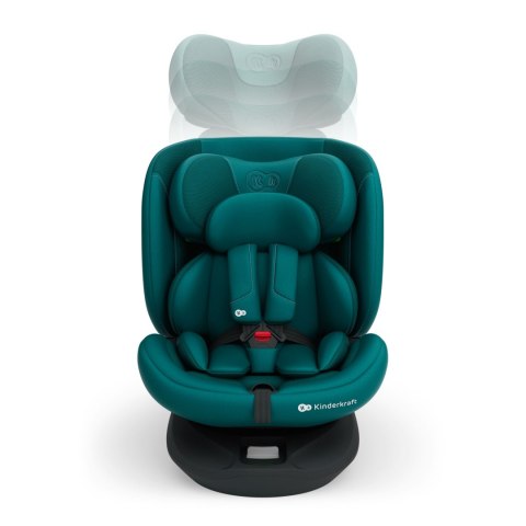 KINDERKRAFT Fotelik samochodowy I-GROW 2 PLUS i-Size green