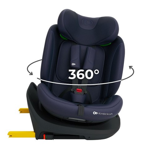 KINDERKRAFT Fotelik samochodowy I-GROW 2 PLUS i-Size navy