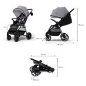 KINDERKRAFT Wózek spacerowy GRANDE 2 moonlight grey