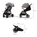 KINDERKRAFT Wózek spacerowy GRANDE 2 sand beige