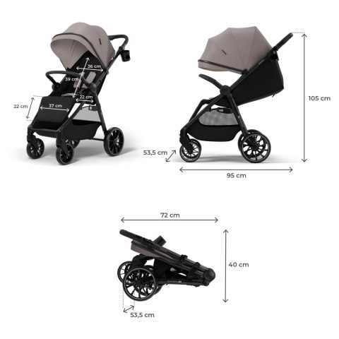 KINDERKRAFT Wózek spacerowy GRANDE 2 sand beige