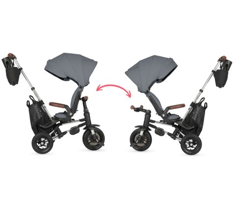 MILLY MALLY 6457 Qplay Rowerek Trójkołowy Nova Deluxe Grey