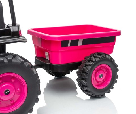 MILLY MALLY 6939 Pojazd na akumulator Traktor z przyczepą Farmer Pink