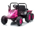 MILLY MALLY 6939 Pojazd na akumulator Traktor z przyczepą Farmer Pink
