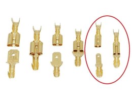 Para Konektorów Konektor Samochodowy Z Zaczepem Złączka Nasuwka 2,8mm 100kpl (200szt) Męski + Żeński Komplet